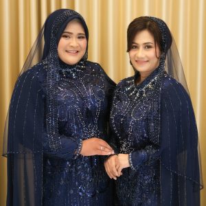 Dress Mama Navy Selendang (Luxs)