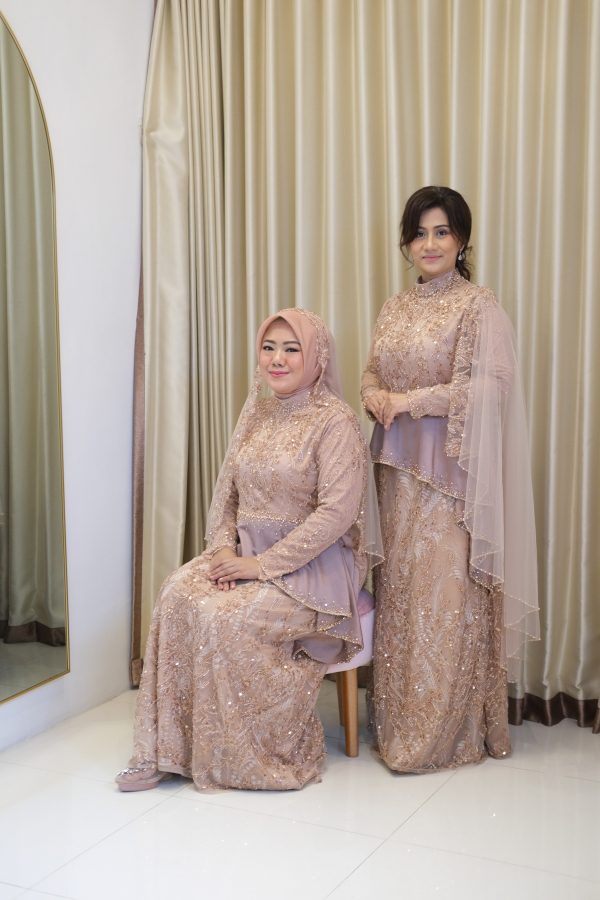 Dress Mama Rosegold Peplum (Luxs)