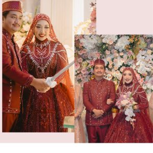 Gown Putri Maroon