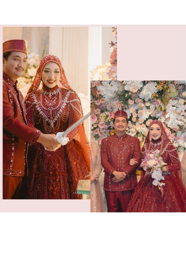 Gown Putri Maroon