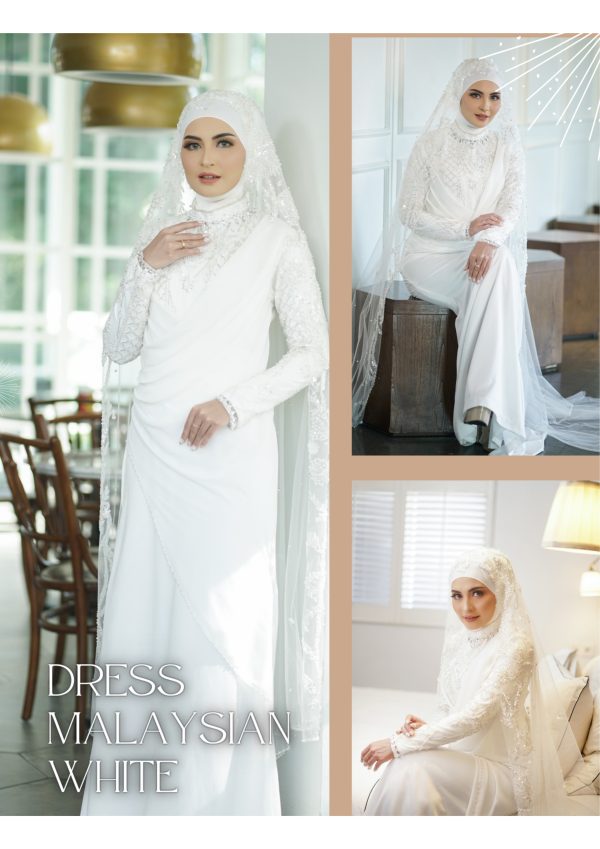 Dress malaysia white