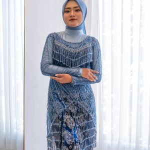 Kebaya Wisuda Blue Denim