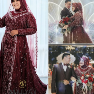 Dress Maroon Sabrina (Luxs)