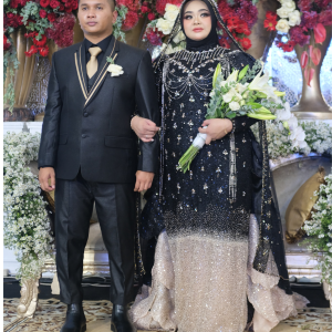 Dress Hitam Eldina ( Luxs )